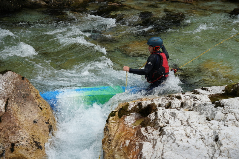 deutschsprachige Kajak-Kurse auf der Soca